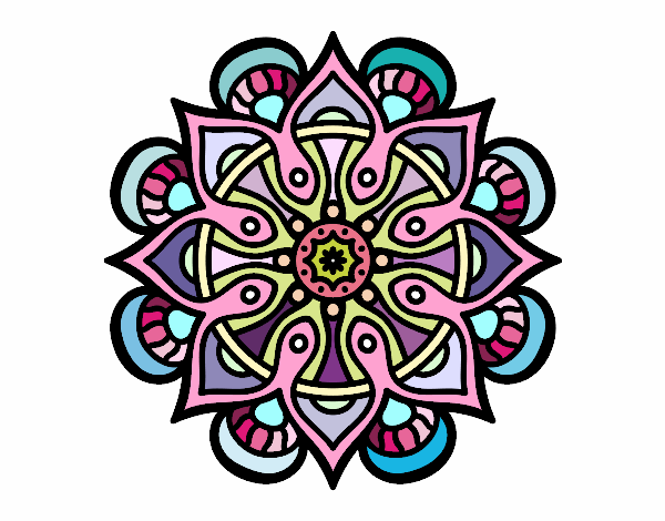 Dibujo Mandala mundo árabe pintado por Ed-Win