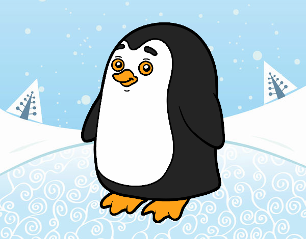 Dibujo Pingüino antártico pintado por kevin2005