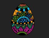 Dibujo Un huevo de Pascua floral pintado por Miguel0912
