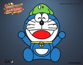 Dibujo Doraemon feliz pintado por Mamateamo2