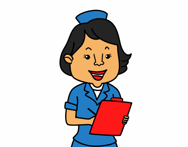 Dibujo Enfermera sonriente pintado por CACHILUCHA