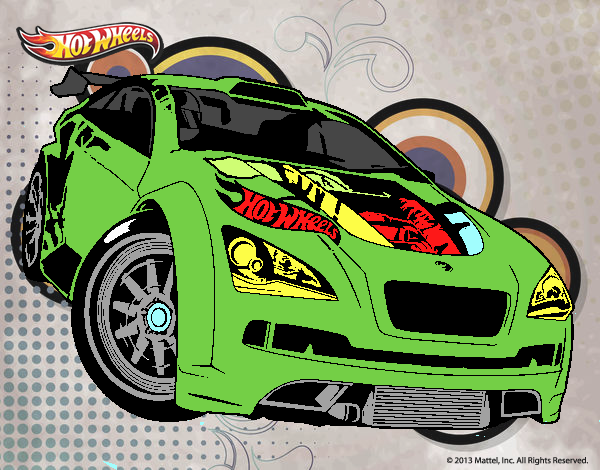 Dibujo de Hot Wheels Megane Trophy pintado por en Dibujos net el día 24