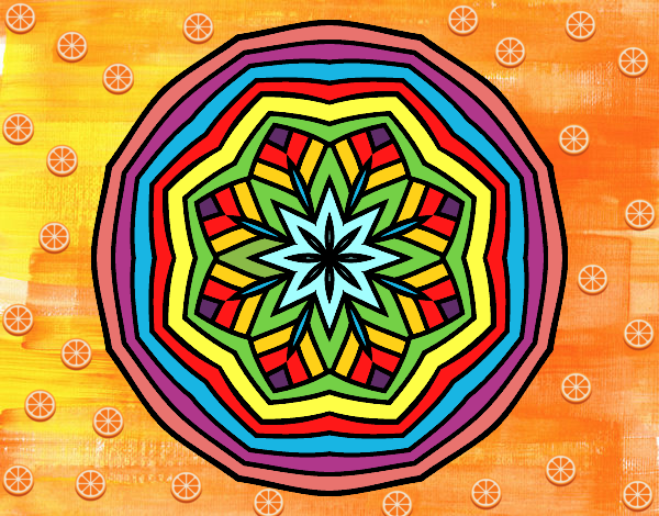 Dibujo Mandala cenital pintado por YOSOY1