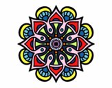 Dibujo Mandala mundo árabe pintado por CACHILUCHA