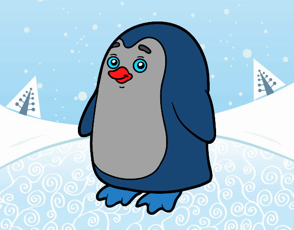 Dibujo Pingüino antártico pintado por jovankaS