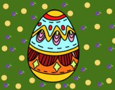 Dibujo Huevo de Pascua con Rombos pintado por aldemarjos