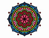 Dibujo Mandala para meditar pintado por belladona