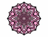 Dibujo Mandala simetría sencilla pintado por karittomay
