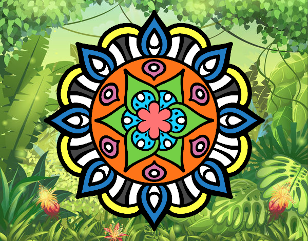 Dibujo Mandala vida vegetal pintado por jasm2017