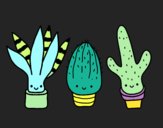 Dibujo Mini cactus pintado por sorrygordy