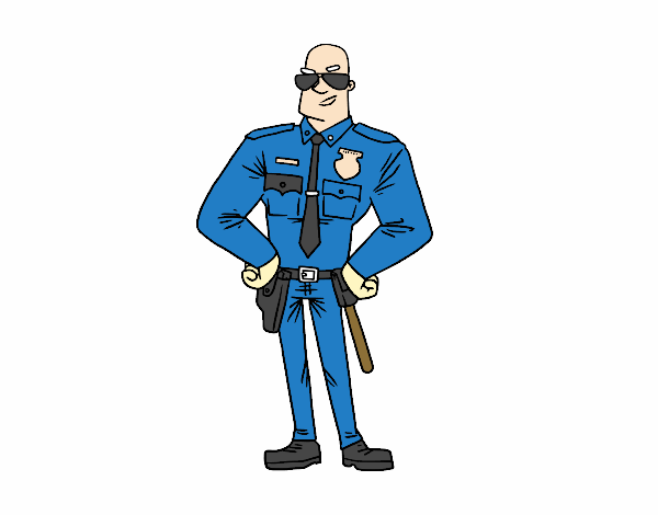 Dibujo Policía duro pintado por jasm2017