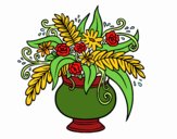 Dibujo Un jarrón con flores pintado por belladona