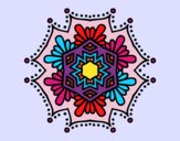 Dibujo Mandala flor simétrica pintado por AngieRC15 