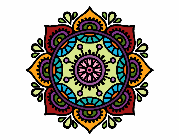 Dibujo Mandala para relajarse pintado por Morazul