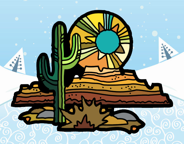 Dibujo Desierto de Colorado pintado por Ytap