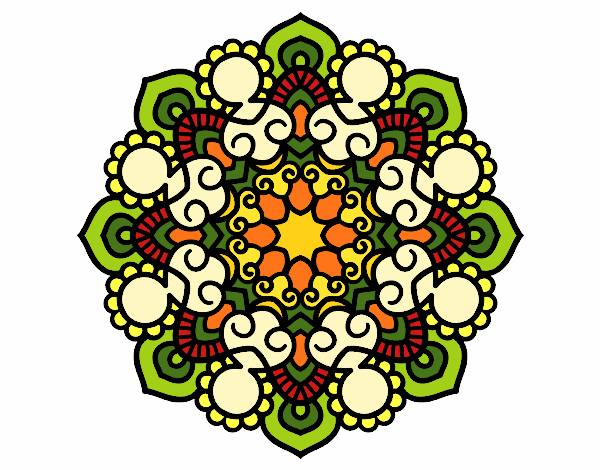 Dibujo Mandala reunión pintado por Magiamaya