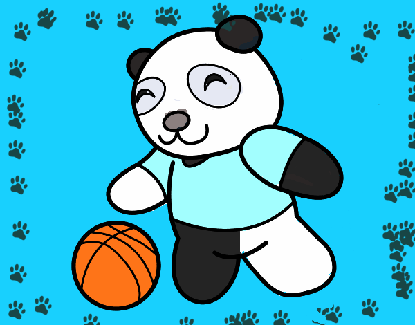 Panda con pelota
