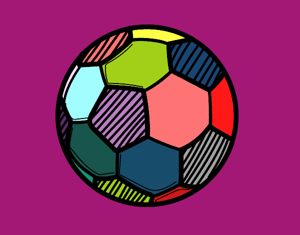 Dibujo Balón de fútbol pintado por Jokabet