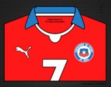 Dibujo Camiseta del mundial de fútbol 2014 de Chile pintado por litopro