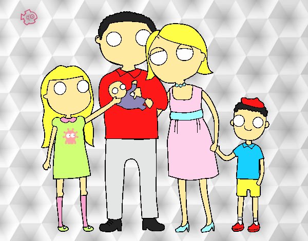 Dibujo Familia unida pintado por Michellinh