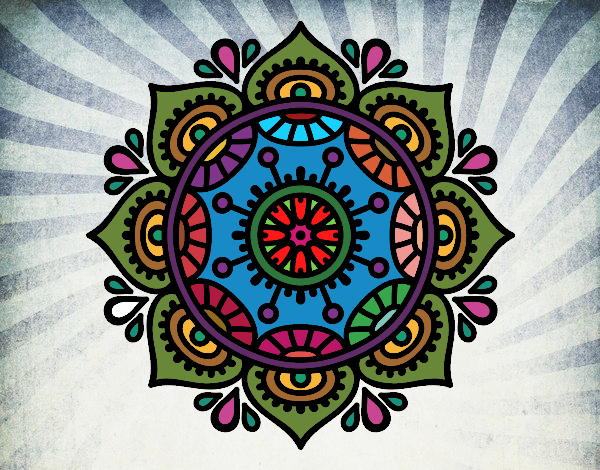 Dibujo Mandala para relajarse pintado por GEMIUS