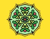 Dibujo Mandala simétrica pintado por marciagonz