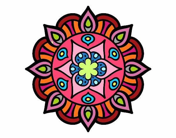 Dibujo Mandala vida vegetal pintado por dulce45