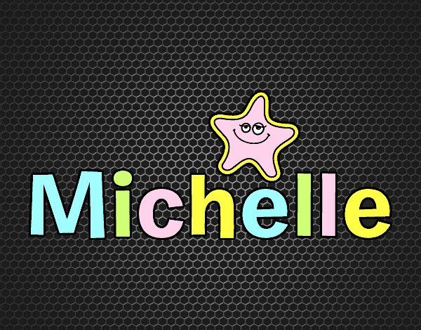 Dibujo Nombre Michelle pintado por Michellinh