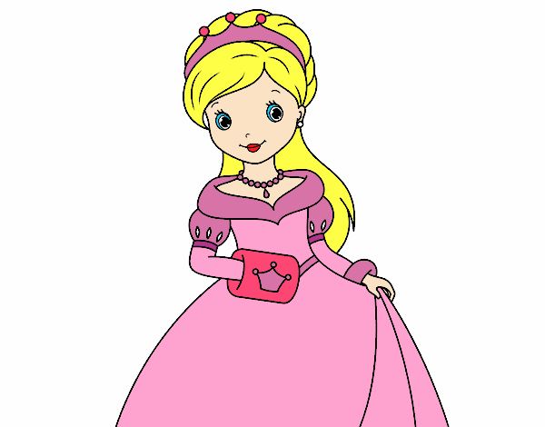 Dibujo Princesa de gala pintado por Osiita