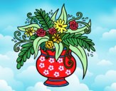 Dibujo Un jarrón con flores pintado por mariac127