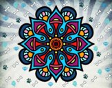 Dibujo Mandala mundo árabe pintado por Rengifo 