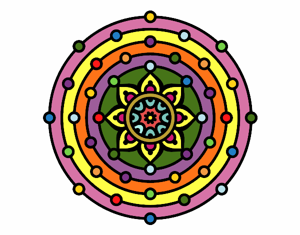 Dibujo Mandala sistema solar pintado por Salome4324