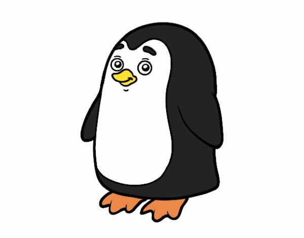 Dibujo Pingüino antártico pintado por raquelloki