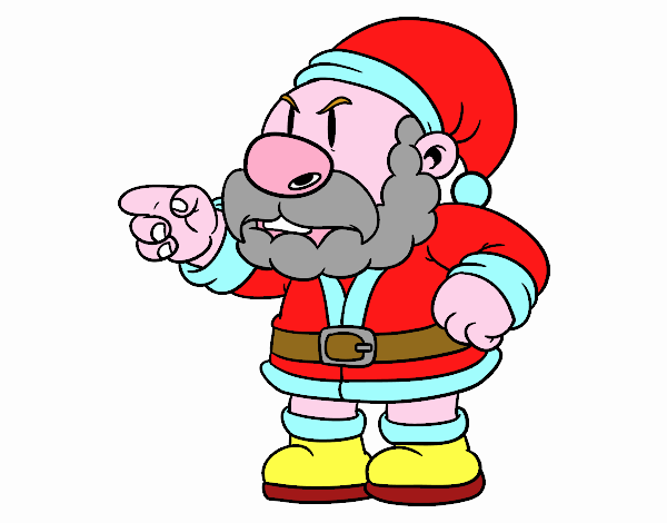 Santa Claus enfadado