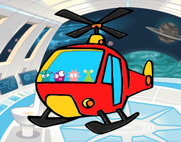 Dibujo Un Helicóptero pintado por jarco