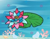 Dibujo Una flor de loto pintado por DuoKeksYT