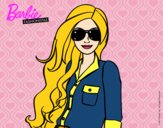 Dibujo Barbie con gafas de sol pintado por nuria2006