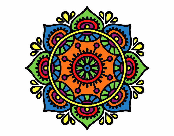 Dibujo Mandala para relajarse pintado por magu17
