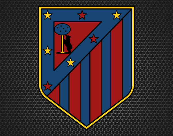 Dibujo De Escudo Del Club Atl Tico De Madrid Pintado Por En Dibujos Net