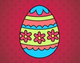 Dibujo Huevo de Pascua floral pintado por MARTHAISA