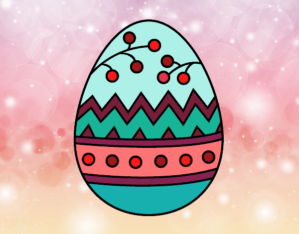 Dibujo Un huevo de Pascua pintado por CLAUEMI