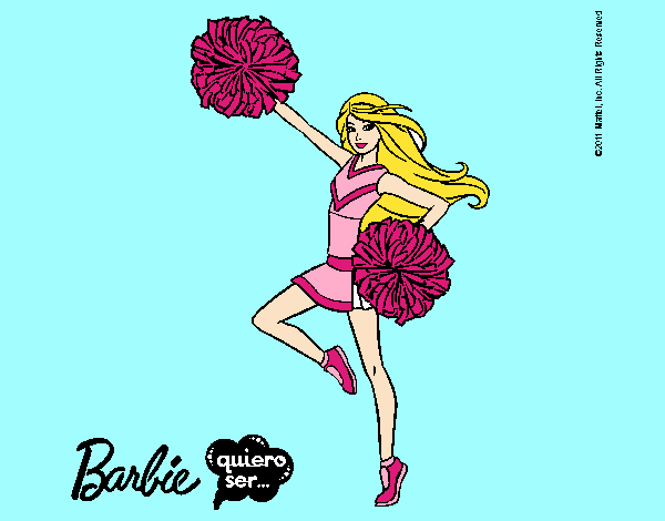 Dibujo Barbie animadora pintado por Eduanyelis