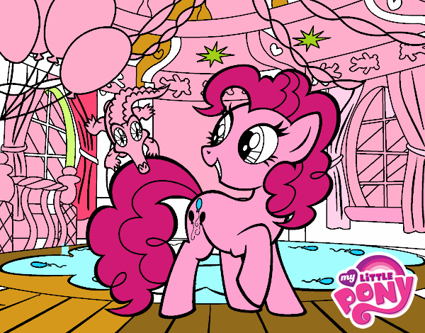 Dibujo El cumpleaños de Pinkie Pie pintado por Luisa10