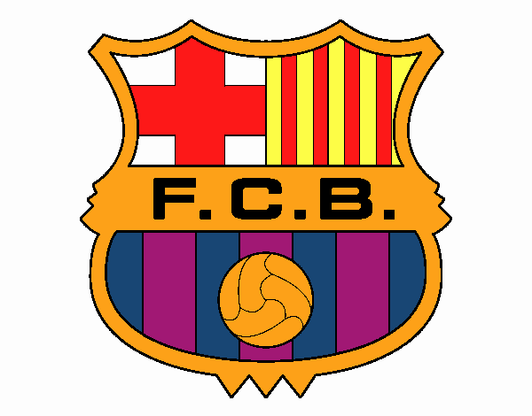 Dibujo Escudo del F.C. Barcelona pintado por Odari 