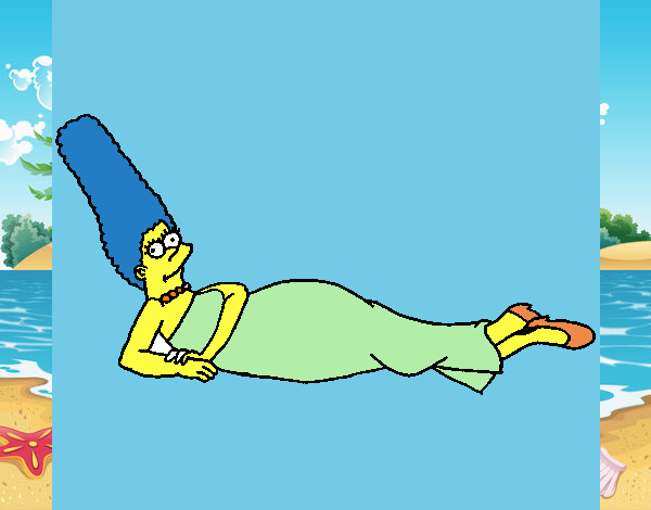 Dibujo Marge pintado por lina200714