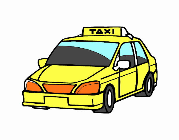 Dibujo Un taxi pintado por GOOGLELOGO