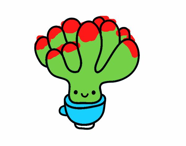 Dibujo Cactus suculenta pintado por Zurami