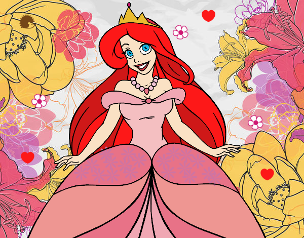 Mi super y lindo dibujo de la princesa Ariel