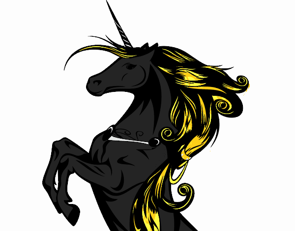 Dibujo Unicornio mágico pintado por DulceADC