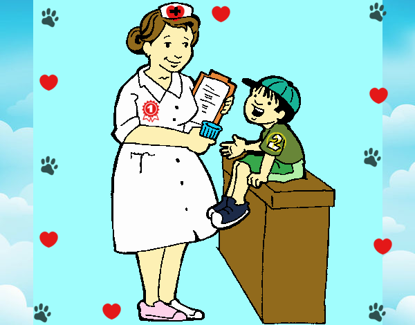 Enfermera y niño